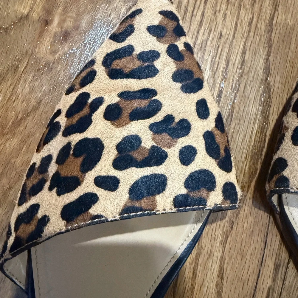 J. Crew Tan and Black Leopard Flats - Picture 3 of 8